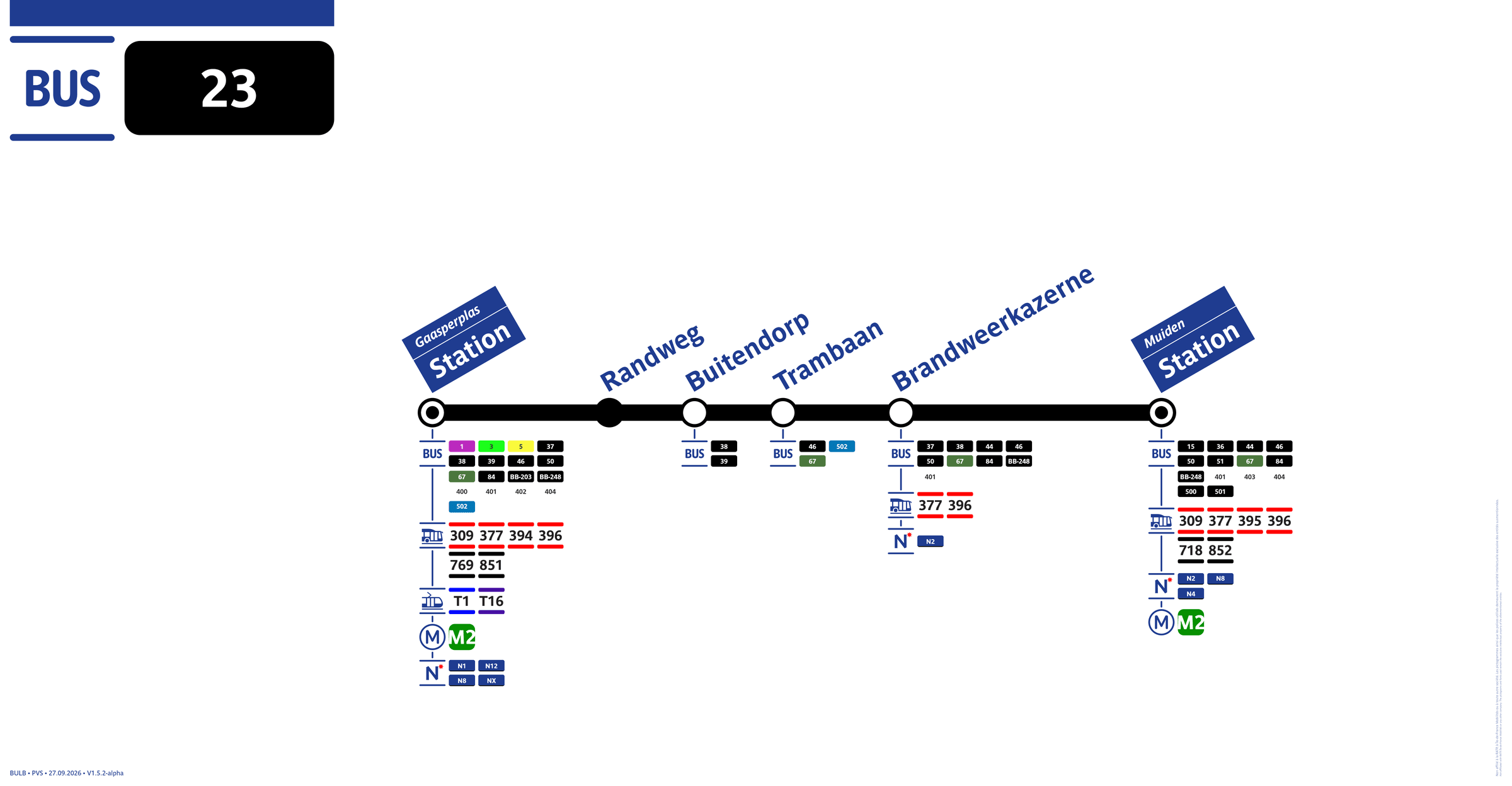 Lijnbord lijn 23