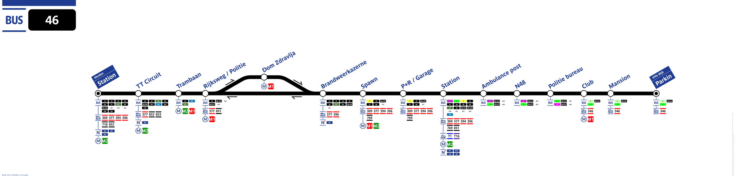 Lijnbord lijn 46
