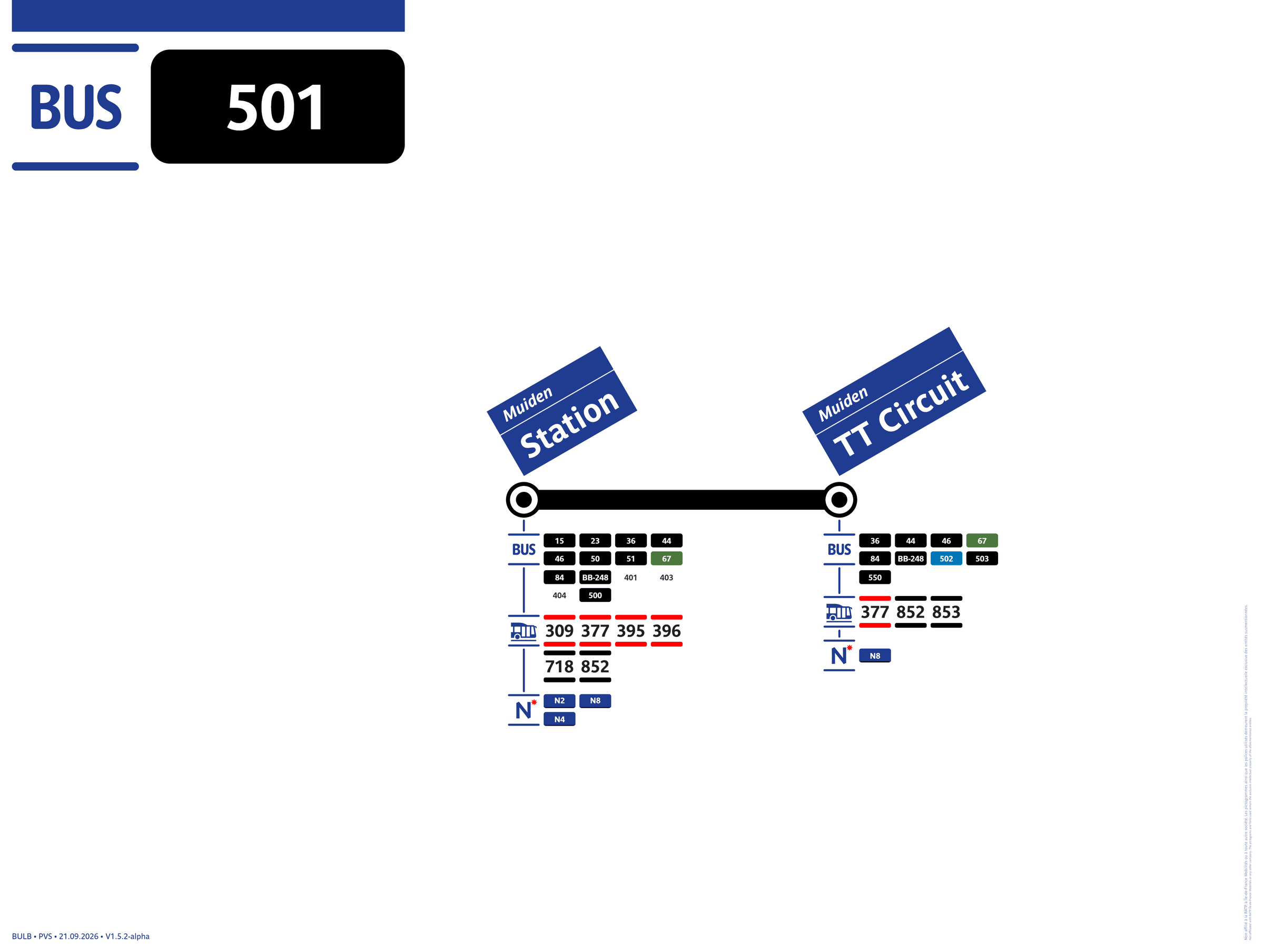 Lijnbord lijn 501