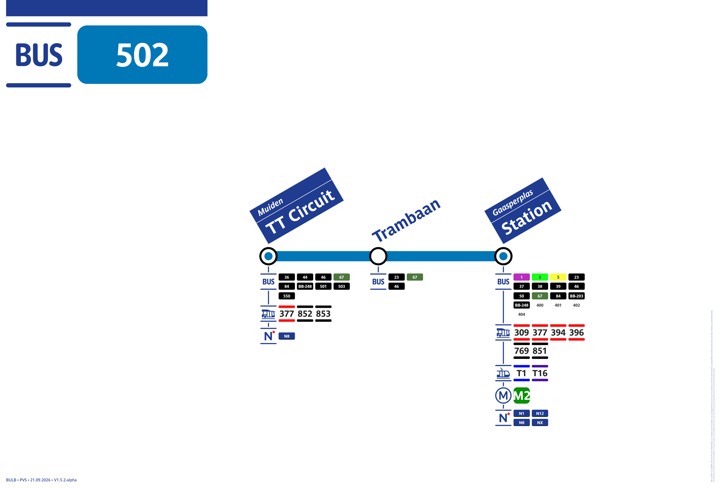 Lijnbord lijn 502