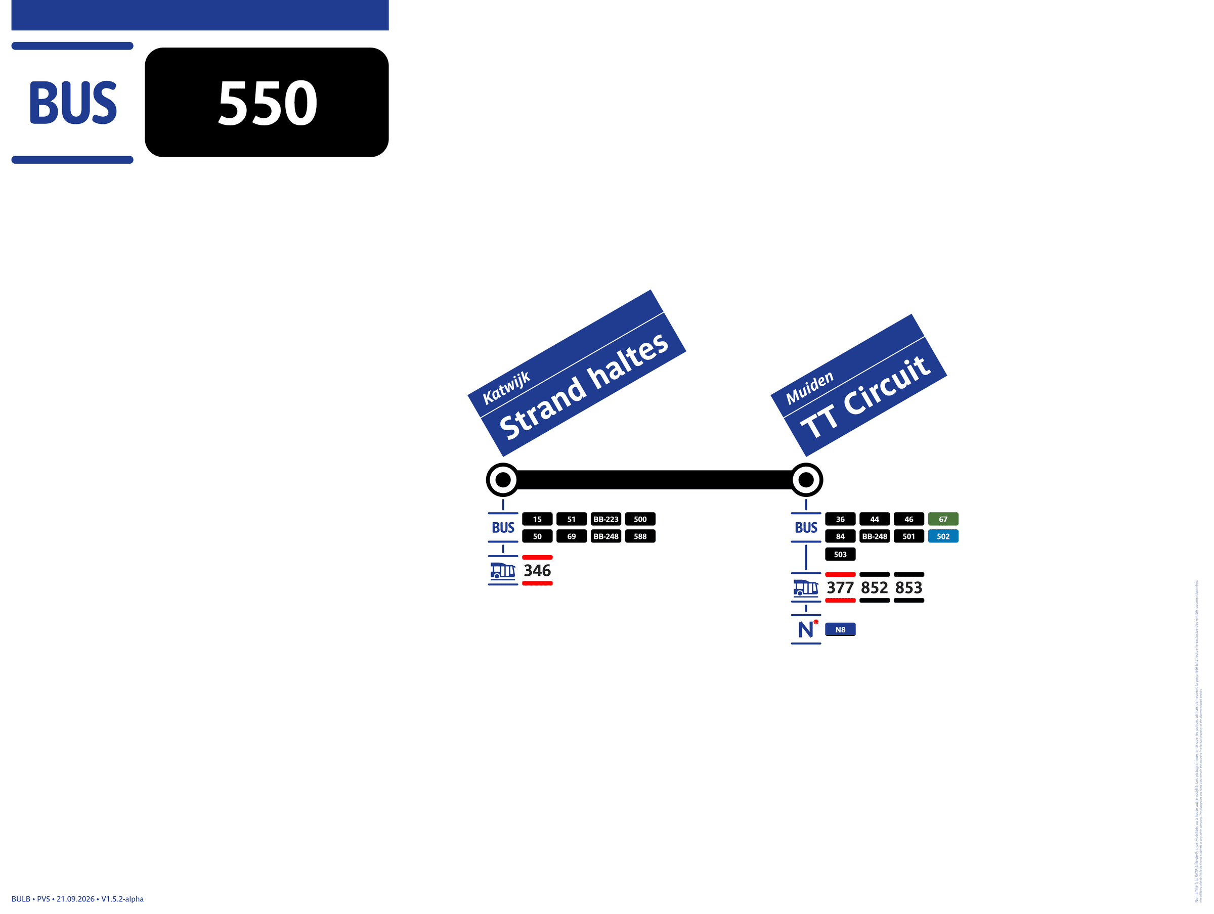 Lijnbord lijn 550